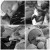 Foto, collage van zwart-wit foto's van babies met zondevoeding
