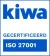 Blauw - wit KIWA ISO 27001 -logo