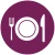 Zorgtaak pictogram eten en drinken
