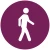 Zorgtaak pictogram rondje wandelen